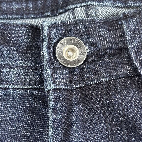 T.K. Axel Men's Slim Boot Cut Stretch 7 Pocket Denim Jean Dark 32x30 NWT - Picture 11 of 16